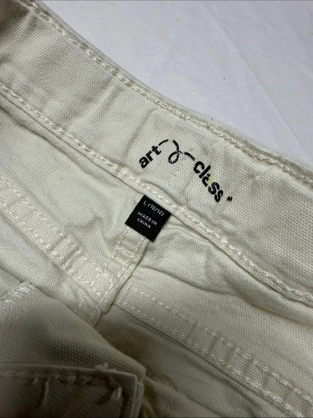 Art class children’s place girls shorts cream Light Blue Dark Blue Denim 10-12